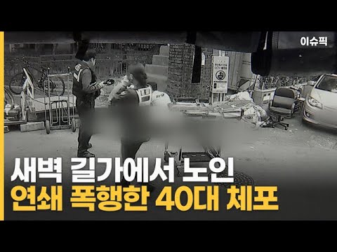새벽 길가에서 노인 연쇄 폭행한 40대 체포 피해자 숨져 [이슈픽]