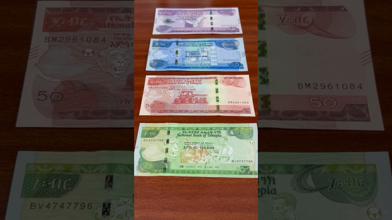 Ethiopia’s Full set Banknotes 
