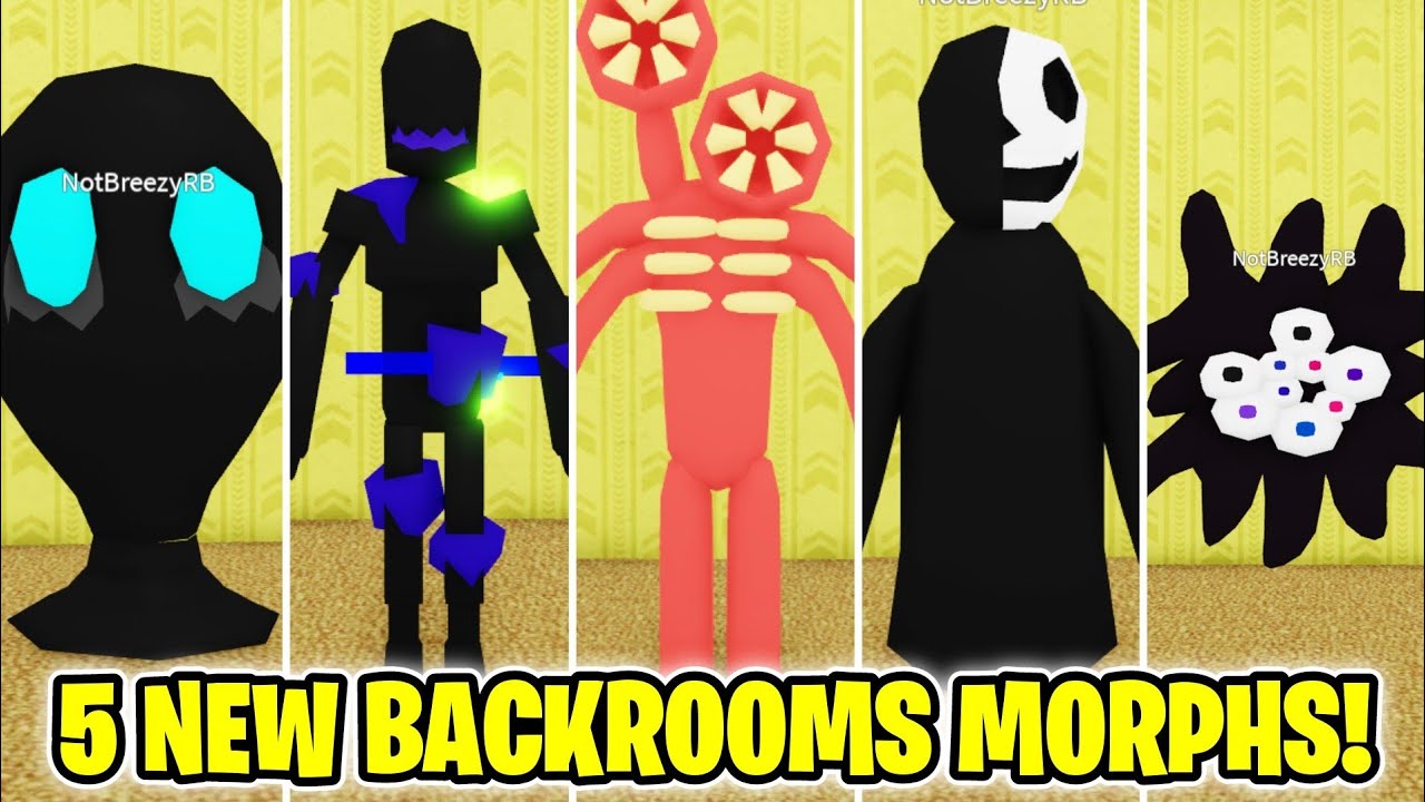 How to get ALL 5 NEW BACKROOMS MORPHS in Backrooms Morphs (ROBLOX)