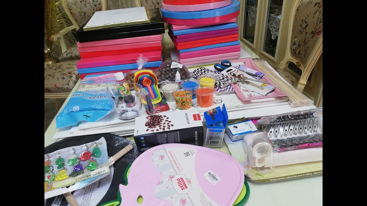 مشتريات لزوم الشغل والبيت #علب وقواعد التورت الدورين من محلات مستلزمات الحلواني