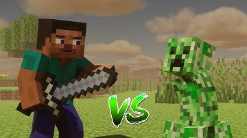 STEVE vs CREEPER (Minecraft Animation)