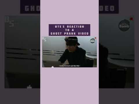 BTS reacting to ghost prank video poor j-hope and jimin #bts #btsarmy