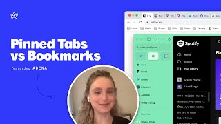 arc browser | pinned tabs vs. bookmarks