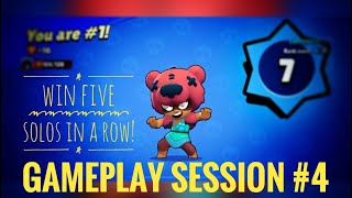 Brawl Stars - Gameplay Session - Win Five Solos With Nita