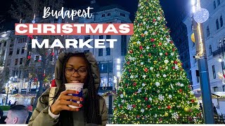 Living in Hungary: Budapest Christmas market at Vorosmarty Square. Food, lights and Mulled Red wine.