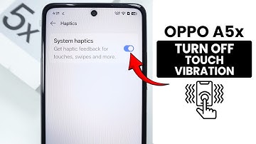 How to Disable Touch Vibration in Oppo A5x - Turn off Haptics Settings