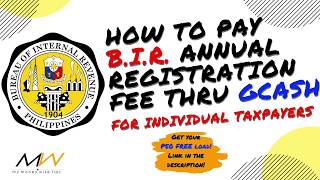 How to Pay BIR Annual Registration Fee Thru GCash (FREE Php50 Load!)