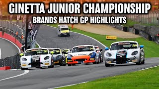 HIGHLIGHTS | 2024 Ginetta Junior Championship | Brands Hatch GP | All Races