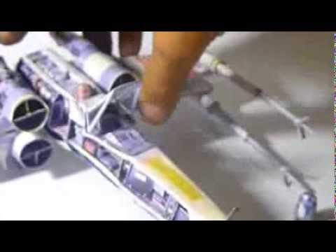 Uhu S X Wing Red 3 Papercraft Cut Away Version Maqueta De Papel Youtube