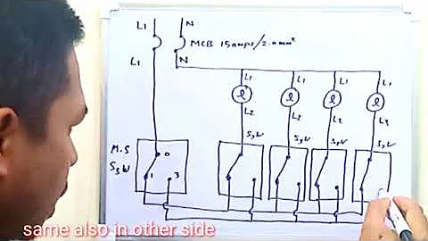 Best Explanation Ever For 4 Lamps With Master Switch (English Subtitle)