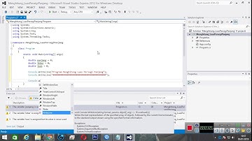 C# Console Aplication, Menghitung Luas Persegi Panjang.