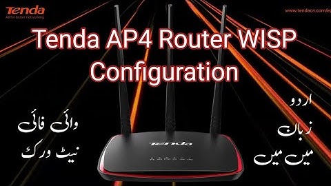 WISP in Tenda AP4 - Best Wifi Router Without WAN - Long Range Wifi - Internet Service Provider