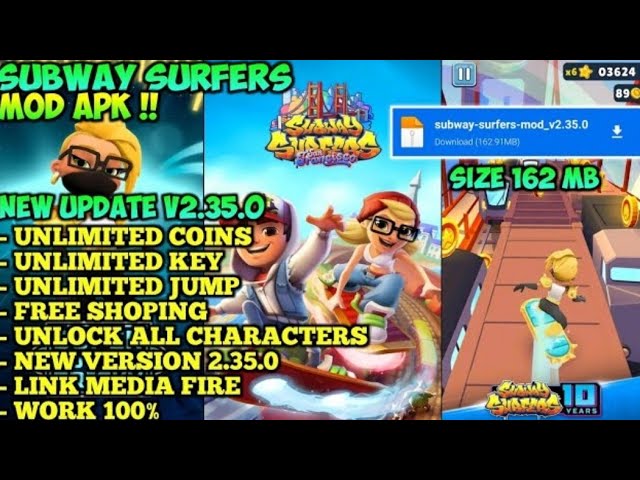 SUBWAY SURFERS MOD APK VERSION 2.35.0 UNLIMITED COIN & KEY NEW 2022 