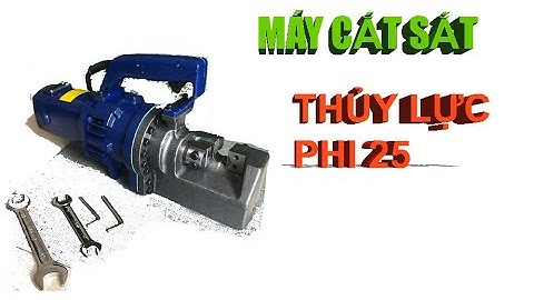 MÁY CẮT SẮT THỦY LỰC TRUNG QUỐC RC-25 l THỬ MÁY TRƯỚC GÌ BÀN GIAO CHO KHÁCH HÀNG.