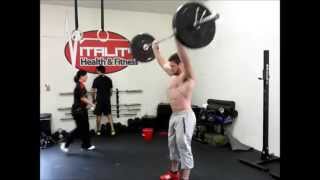 CrossFit 234 15-12-9 135# Thrusters and Muscle-ups
