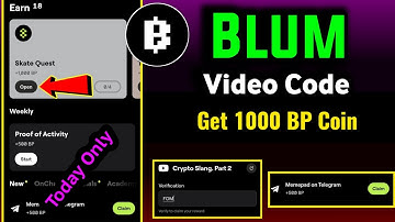 Blum Skate Quest Video Code | Crypto Slang Part. 2 Video Code | Proof Of Activity Blum Task Complete
