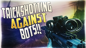 Trickshotting Against Bots!! (2 Shots)