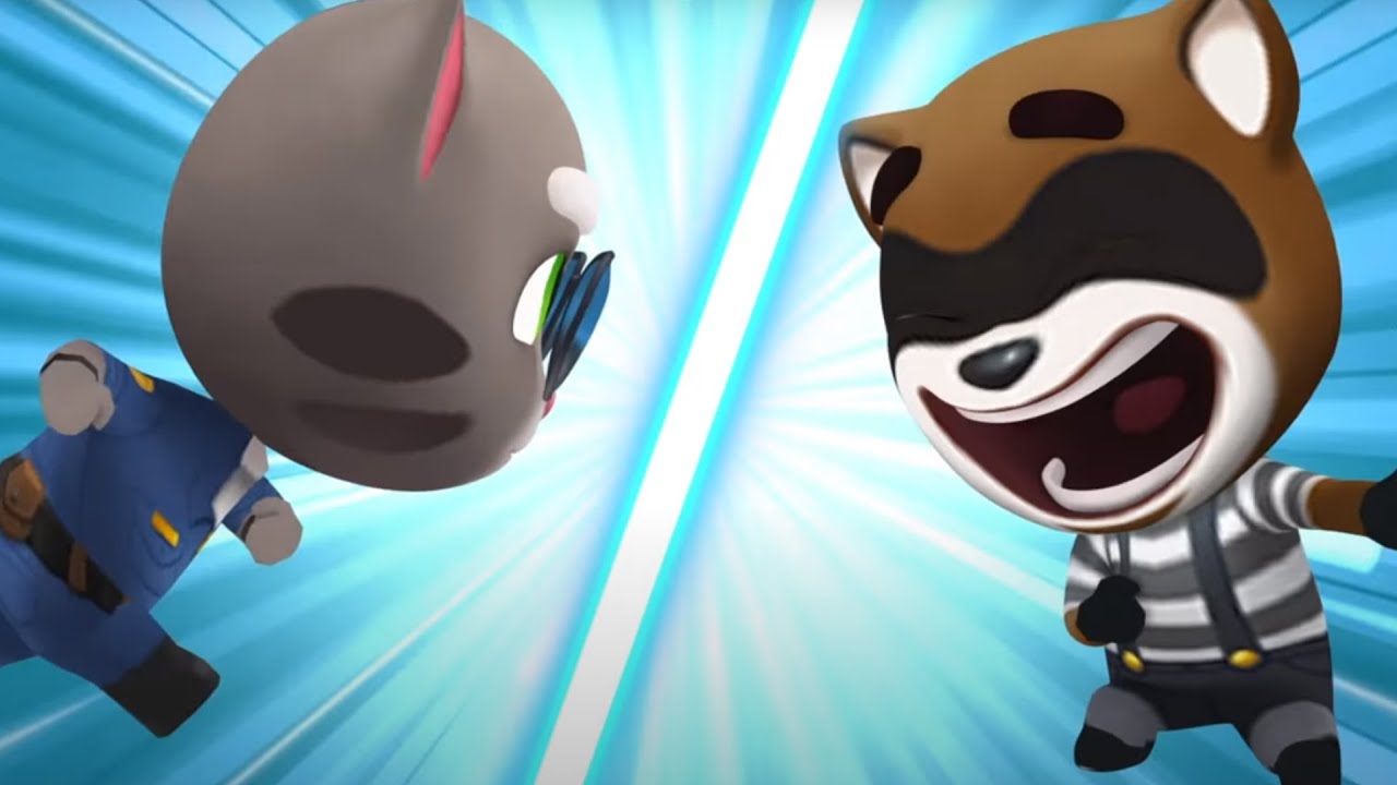 Tom Gold run Friends vs. the Robber BOSS FIGHT Talking Tom Gold Run