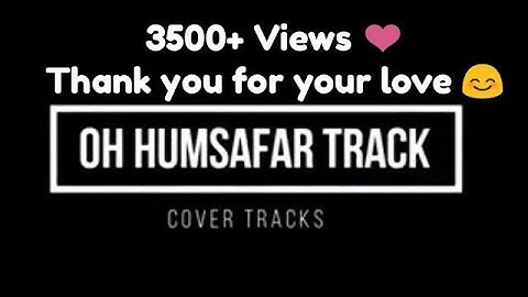 Oh Humsafar Karaoke Track Lyrical - Neha kakkar | Himanshu Kohli | Tony Kakkar  - Cover Tracks