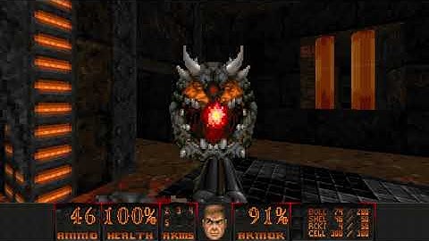 Doom 2 - Tangerine Nightmare (Map 7 - Goetia) UV-Max (Map Author: Roofi)