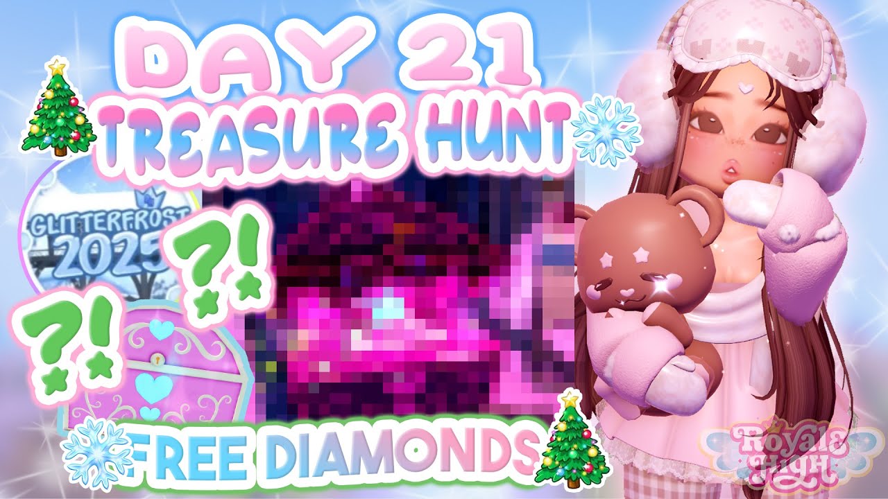 ☕ВНИМАНИЕ🎄 МЕСТОНАХОЖДЕНИЕ СУНДУКА НА 21-Й ДЕНЬ 💎ОХОТА ЗА СОКРОВИЩАМИ🔎 | Royale High