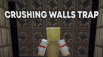Crushing Walls Trap Using Minecraft Create Mod