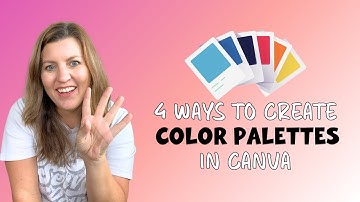 4 way to create color palettes in Canva | Beginner Canva Tutorial