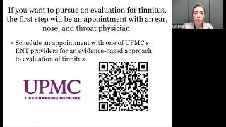 Sight + Sound Bites: Living with Tinnitus: Clinical Evaluation & Management Strategies