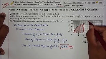 Class 9 Physics Science - Chapter 8 Motion NCERT Page 112-113 Exercise Ques 7,8,9,10 Solutions