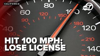 Driving 100 MPH could cost your license with new DMV/CHP program