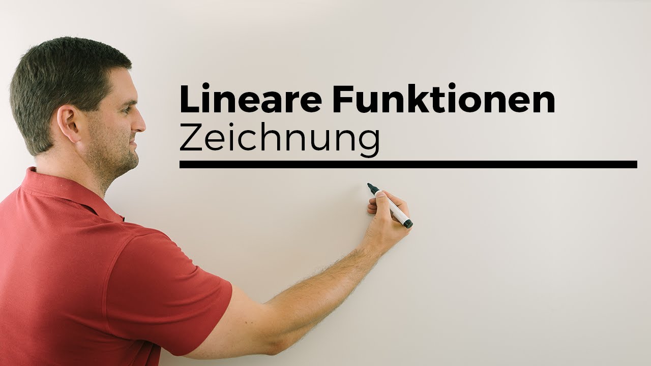 Lineare Funktion mit m und y Achsenabschnitt einzeichnen | Mathe by Daniel Jung