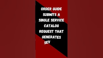 ORDER GUIDES #shorts #servicenow