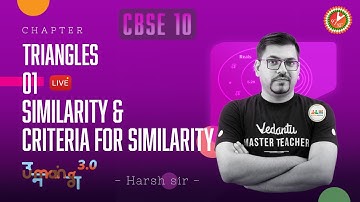 TRIANGLES L-1 (Similarity and Criteria for Similarity) CBSE Class 10 Math Chapter 6 | 1st Term Exam