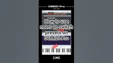 How to use notes to switch presets on U6MIDI Pro