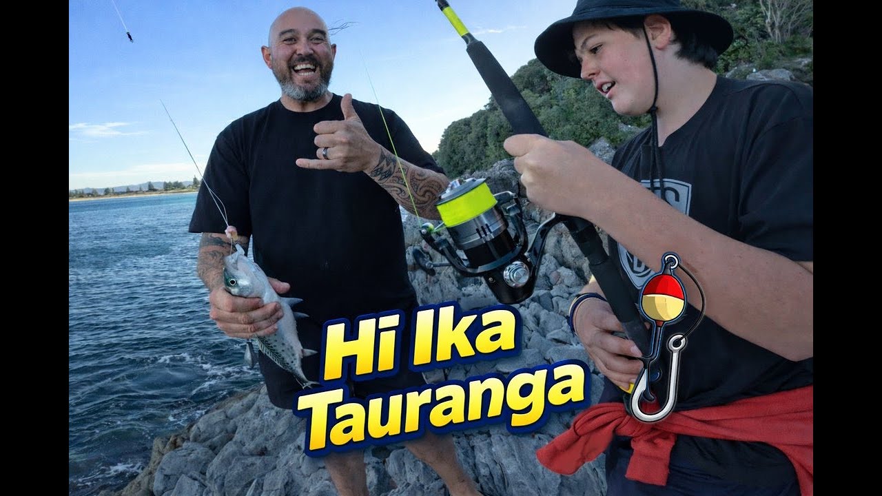 Тауранга, рыбалка со скал и Каупапа, часть 1