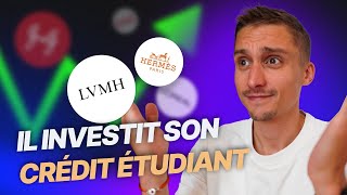 Il investit son crédit étudiant en bourse 🤯 | Présentation de patrimoine