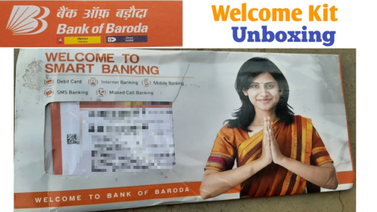 Bank Of Baroda Welcome Kit Unboxing Bank Of Baroda Debit Card Bank Of 