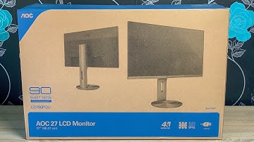 AOC 27" 4K LCD Monitor U2790PQU Unboxing