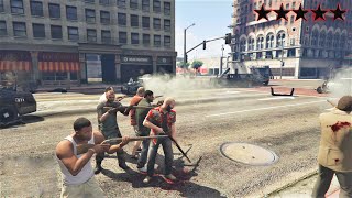 GTA 5 - Michael And Friends FIVE STAR MUSKET COP BATTLE! (GTA V Funny Moments)
