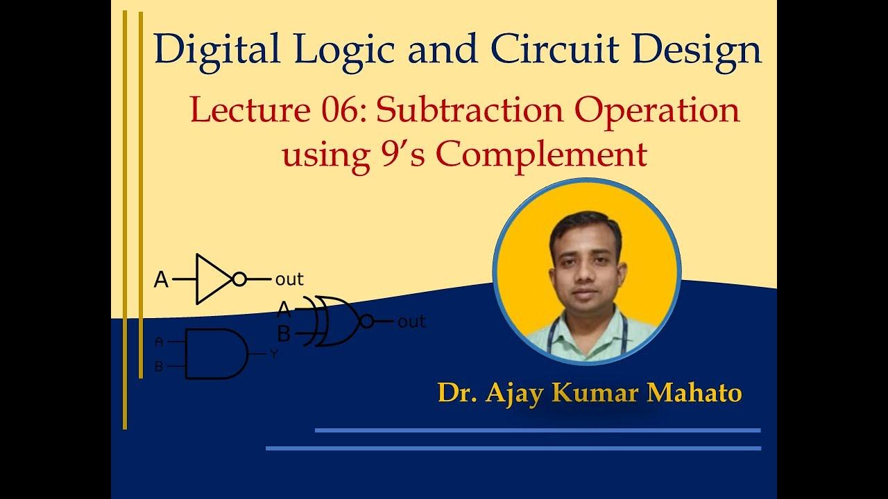 #6. Subtraction Operation Using 9's complement method - YouTube