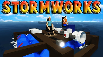 LOST AT SEA ON A RAFT? - Stormworks: Build and Rescue Gameplay Roleplay - Sinking Ship Survival Game