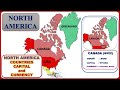 North america countries capital and currency     north america map  continent