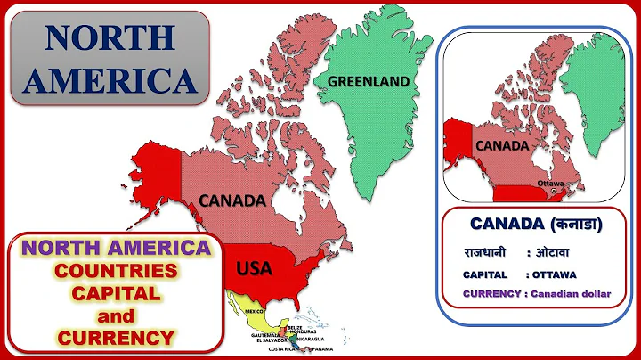 North America Countries, Capital and Currency || (North America) || North America Map :: Continent
