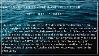 TEHILLIM 15  SALMO 15