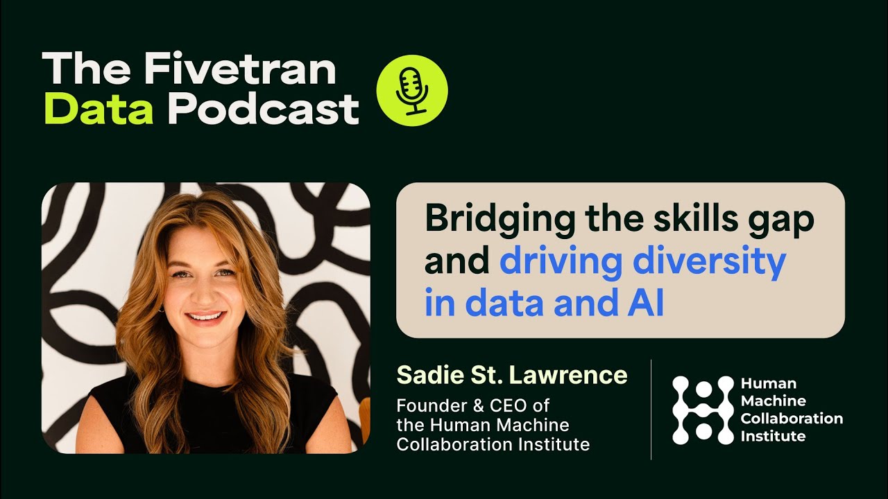 Bridging the skills gap and driving diversity in data and AI - YouTube