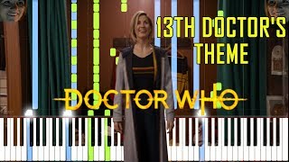 Video thumbnail of "13th Doctor's Theme (Unreleased) - Doctor Who [Synthesia Piano Cover]"