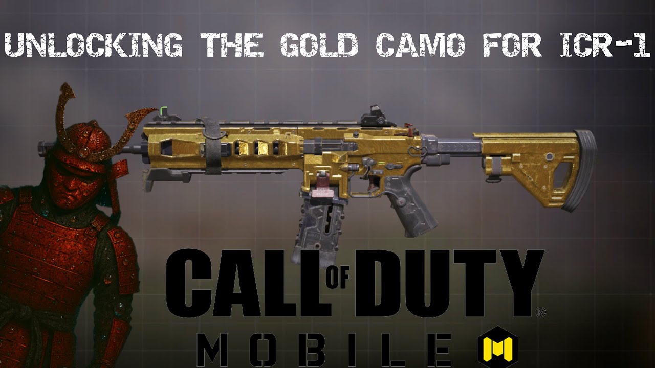 Gold Mods Codm UNLOCKING GOLD CAMO FOR ICR-1 | CALL OF DUTY : MOBILE | CODM - YouTube