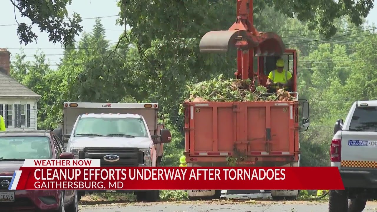 Cleanup efforts underway after Gaithersburg tornado swept through ...