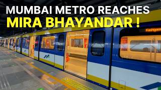 Mumbai Metro Line 9 First Day First Journey Mumbai Metro Goes Beyond Mumbai Mira Road Metro