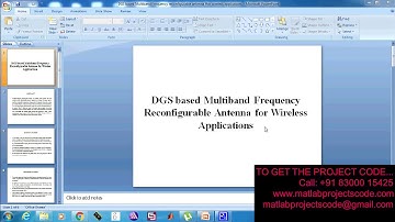 DGS based multiband frequency reconfigurable antenna for wireless applications-2019-20